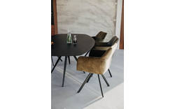 Goossens excellent eettafel uniek zwart eiken - 8219569-01