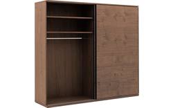 Goossens excellent kledingkast nature donker bruin eiken - 8223456-02