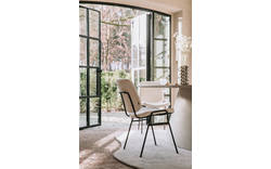 Goossens eetkamerstoel hjalmar beige stof - 8213331-01