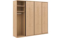 Goossens excellent kledingkast wood onbewerkt eiken - 8223623-01