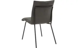 Goossens eetkamerstoel milan grijs micro leer - 8223719-01