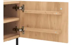 Goossens nachtkastje capelli blank eiken - 8223947-01