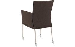 Goossens eetkamerstoel funk bruin stof - 8224104-01