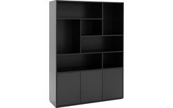 Goossens basic buffetkast madrid zwart melamine - 8226403-02