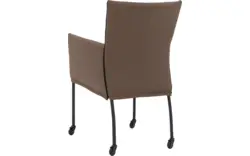 Goossens eetkamerstoel funk bruin leer - 8227237-01
