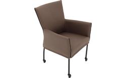 Goossens eetkamerstoel funk bruin leer - 8227237-01