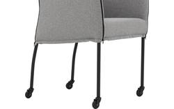 Goossens eetkamerstoel funk grijs stof - 8227249-01