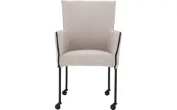 Goossens eetkamerstoel funk beige stof - 8227250-01