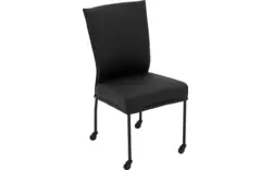 Goossens eetkamerstoel funk zwart leer - 8227256-01 2