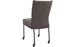 Goossens eetkamerstoel funk grijs leer - 8227260-02