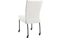 Goossens eetkamerstoel funk wit leer - 8227261-02