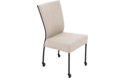 Goossens eetkamerstoel funk beige stof - 8227271-01