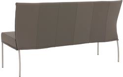 Goossens eetkamerbank funk grijs leer - 8227344-01