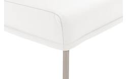 Goossens eetkamerbank funk wit leer - 8227354-01