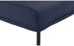 Goossens eetkamerbank funk blauw leer - 8227364-01