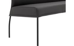 Goossens eetkamerbank funk grijs leer - 8227368-01