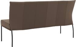 Goossens eetkamerbank funk bruin leer - 8227374-01
