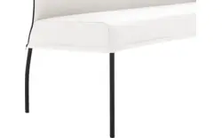 Goossens eetkamerbank funk wit leer - 8227375-01