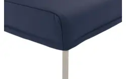 Goossens eetkamerbank funk blauw leer - 8227395-01