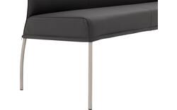 Goossens eetkamerbank funk grijs leer - 8227398-01