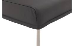 Goossens eetkamerbank funk grijs leer - 8227398-01