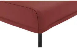 Goossens eetkamerbank funk rood leer - 8227415-01