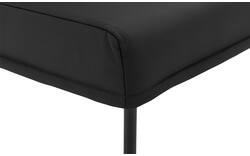 Goossens eetkamerbank funk zwart leer - 8227418-01