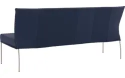 Goossens eetkamerbank funk blauw leer - 8227437-01