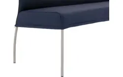 Goossens eetkamerbank funk blauw leer - 8227437-01
