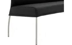 Goossens eetkamerbank funk zwart leer - 8227439-01