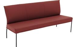 Goossens eetkamerbank funk rood leer - 8227457-01