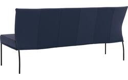 Goossens eetkamerbank funk blauw leer - 8227458-02
