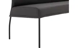 Goossens eetkamerbank funk grijs leer - 8227461-01