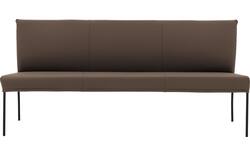 Goossens eetkamerbank funk bruin leer - 8227465-01