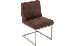 Goossens excellent eetkamerstoel tom bruin leer - 8227607-01