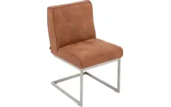 Goossens excellent eetkamerstoel tom bruin leer - 8227611-01