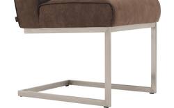 Goossens excellent eetkamerstoel tom bruin micro leer - 8227615-01