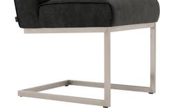 Goossens excellent eetkamerstoel tom grijs micro leer - 8227618-01