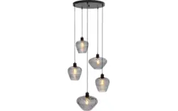 Goossens hanglamp dijon zwart metaal - 8228442-01