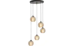 Goossens hanglamp soleil zwart metaal - 8228446-01