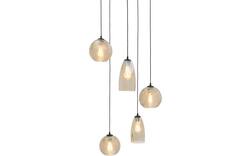 Goossens hanglamp soleil zwart metaal - 8228447-01