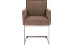 Goossens excellent eetkamerstoel tom bruin leer - 8229423-03