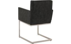 Goossens excellent eetkamerstoel tom grijs micro leer - 8229431-01