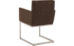 Goossens excellent eetkamerstoel tom bruin micro leer - 8229434-01
