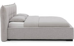 Goossens gestoffeerd bedframe bolzano grijs stof - 8229491-01