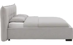 Goossens gestoffeerd bedframe bolzano grijs stof - 8229491-01