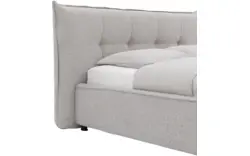 Goossens gestoffeerd bedframe bolzano grijs stof - 8229491-01