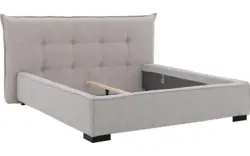 Goossens gestoffeerd bedframe bolzano grijs stof - 8229491-01
