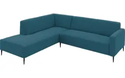 Goossens hoekbank key west blauw stof - 8229538-01-gespiegeld