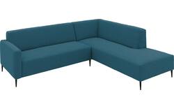 Goossens hoekbank key west blauw stof - 8229538-01